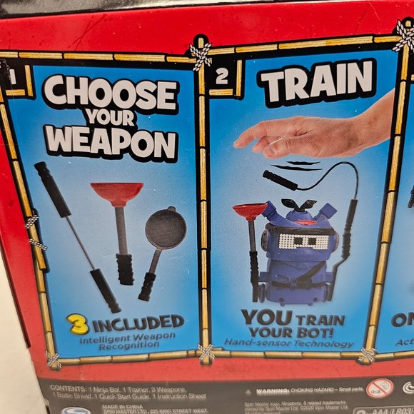 New NinjaBots Hilarious Battling Robots Blue Cobra & Trainer Head & Arms Explode - Picture 12 of 16